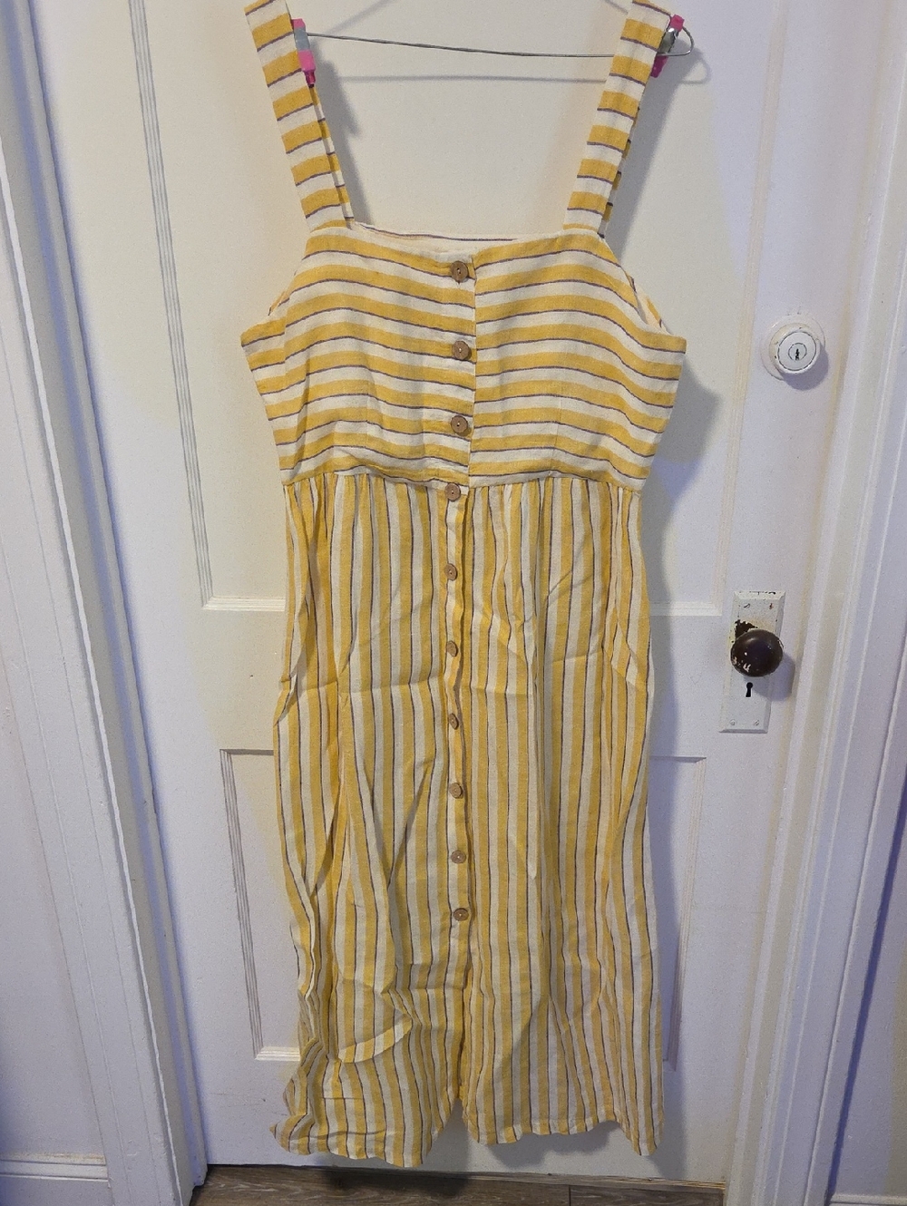 Rachel Zoe Yellow and White And Pruple Striped Dress - Picture 1 of 5